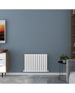 Milan Horizontal Radiator 450mm x 840mm - S-MIL-450X840-W-DP - White