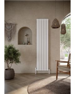 Scudo Apex White Vertical Single  Designer Radiator - APEX18-53V-S-W
