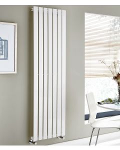 KRAD Boston 1800mm X 410mm White Vertical Single Designer Radiator BOS1800-410W