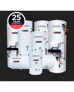 Gledhill Stainless Lite Plus Horizontal Unvented Indirect Cylinder 300 Litre - PLUIN300H